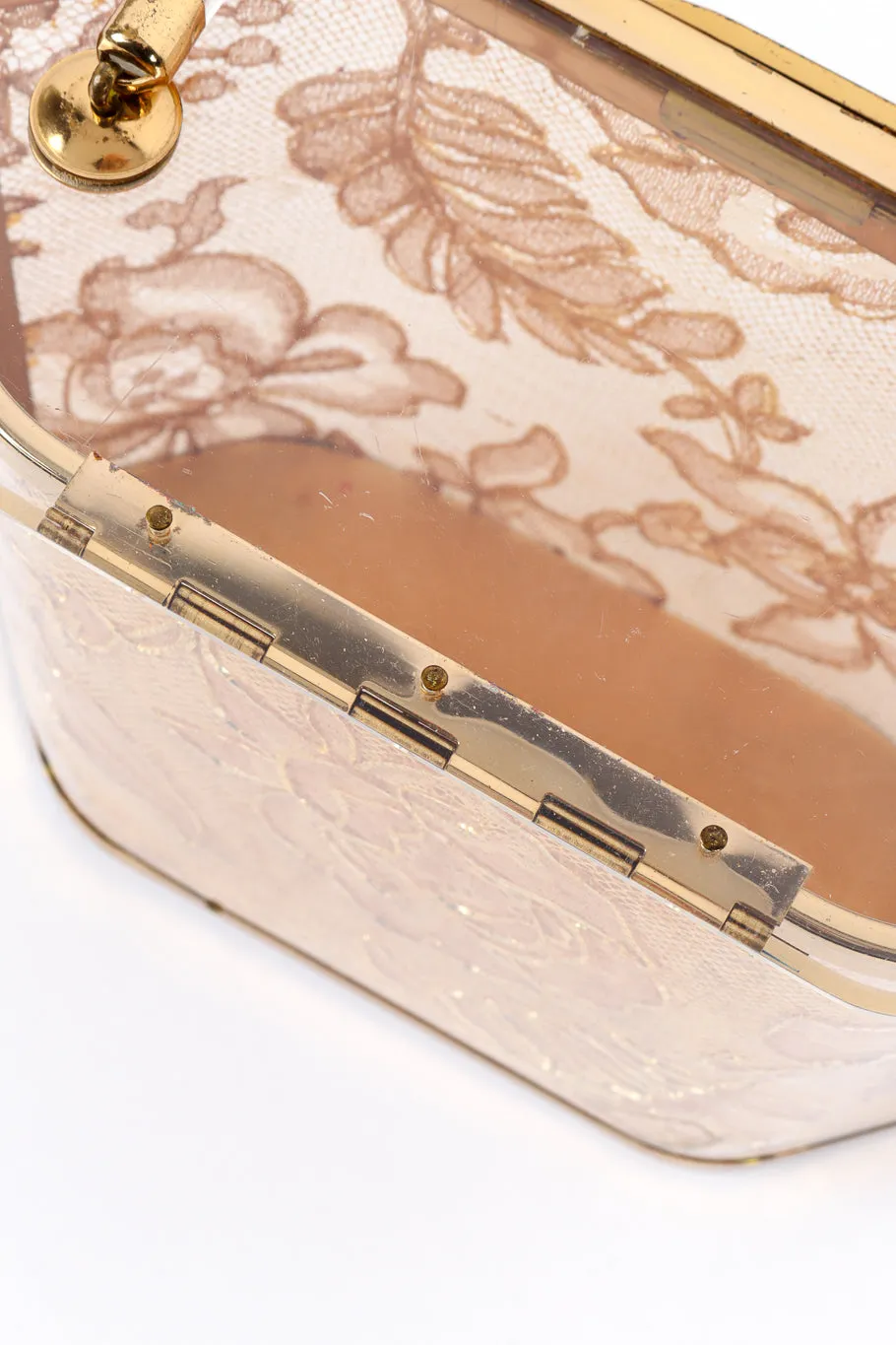 Lace Lucite Box Bag