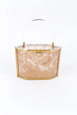 Lace Lucite Box Bag