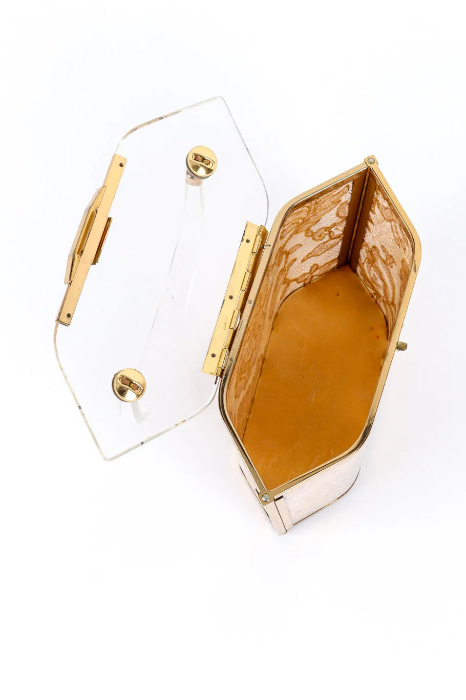 Lace Lucite Box Bag