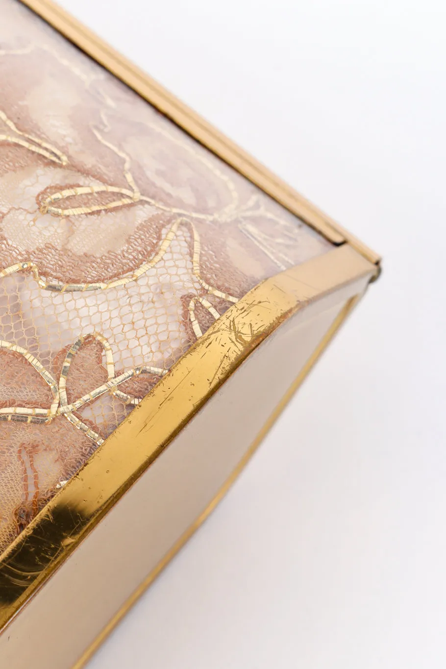 Lace Lucite Box Bag