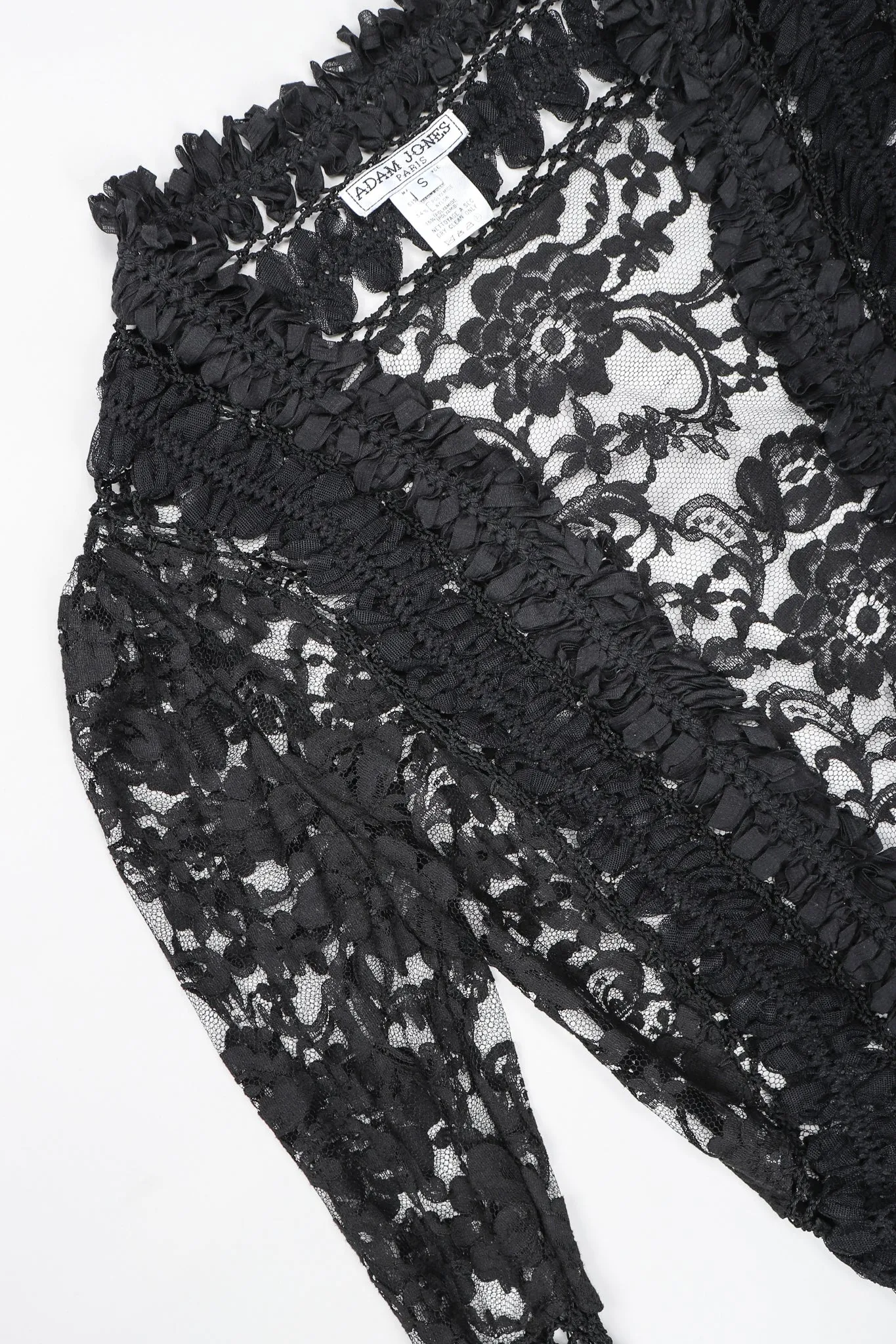 Lace Mesh Ribbon Jacket