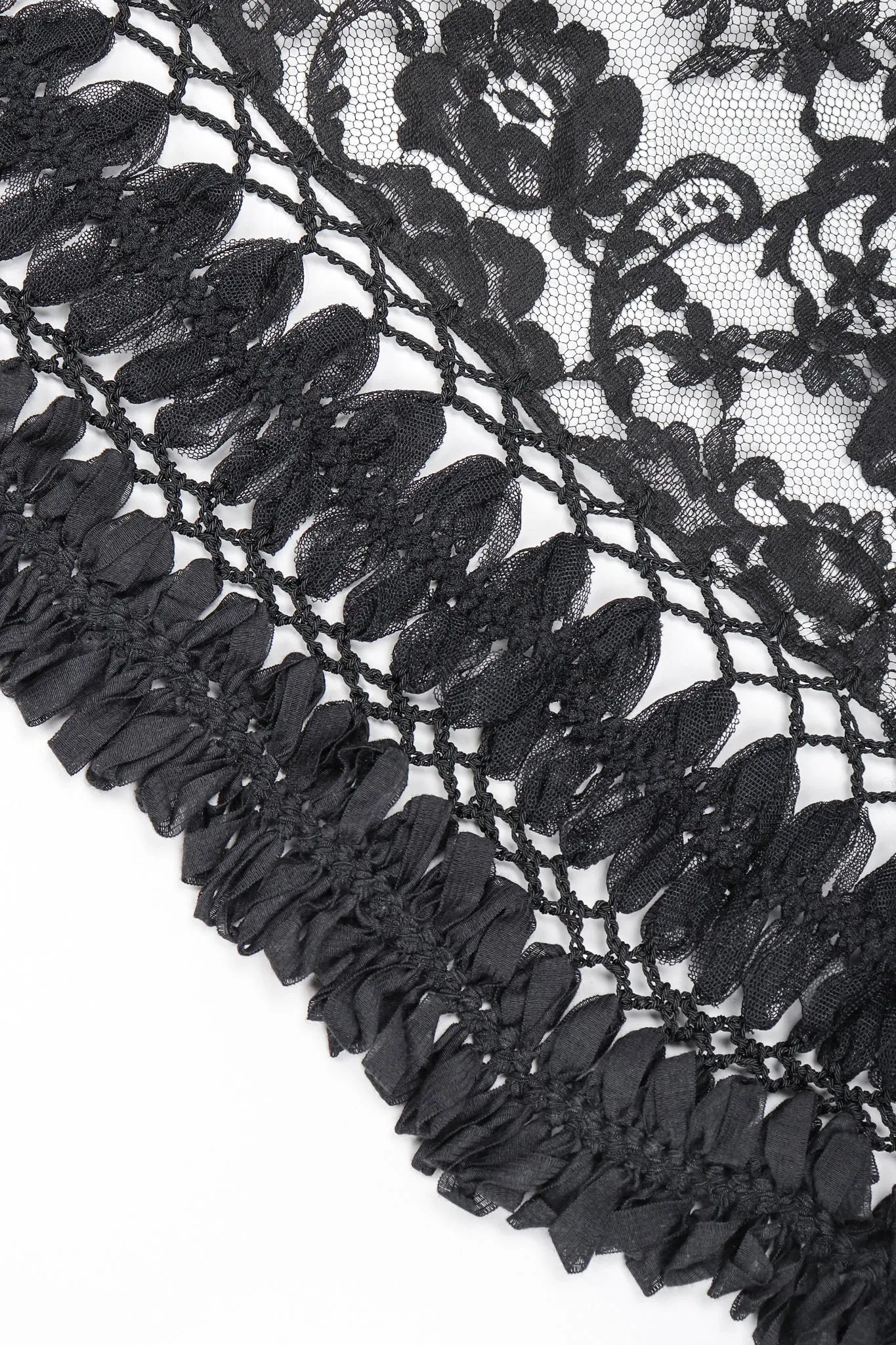 Lace Mesh Ribbon Jacket