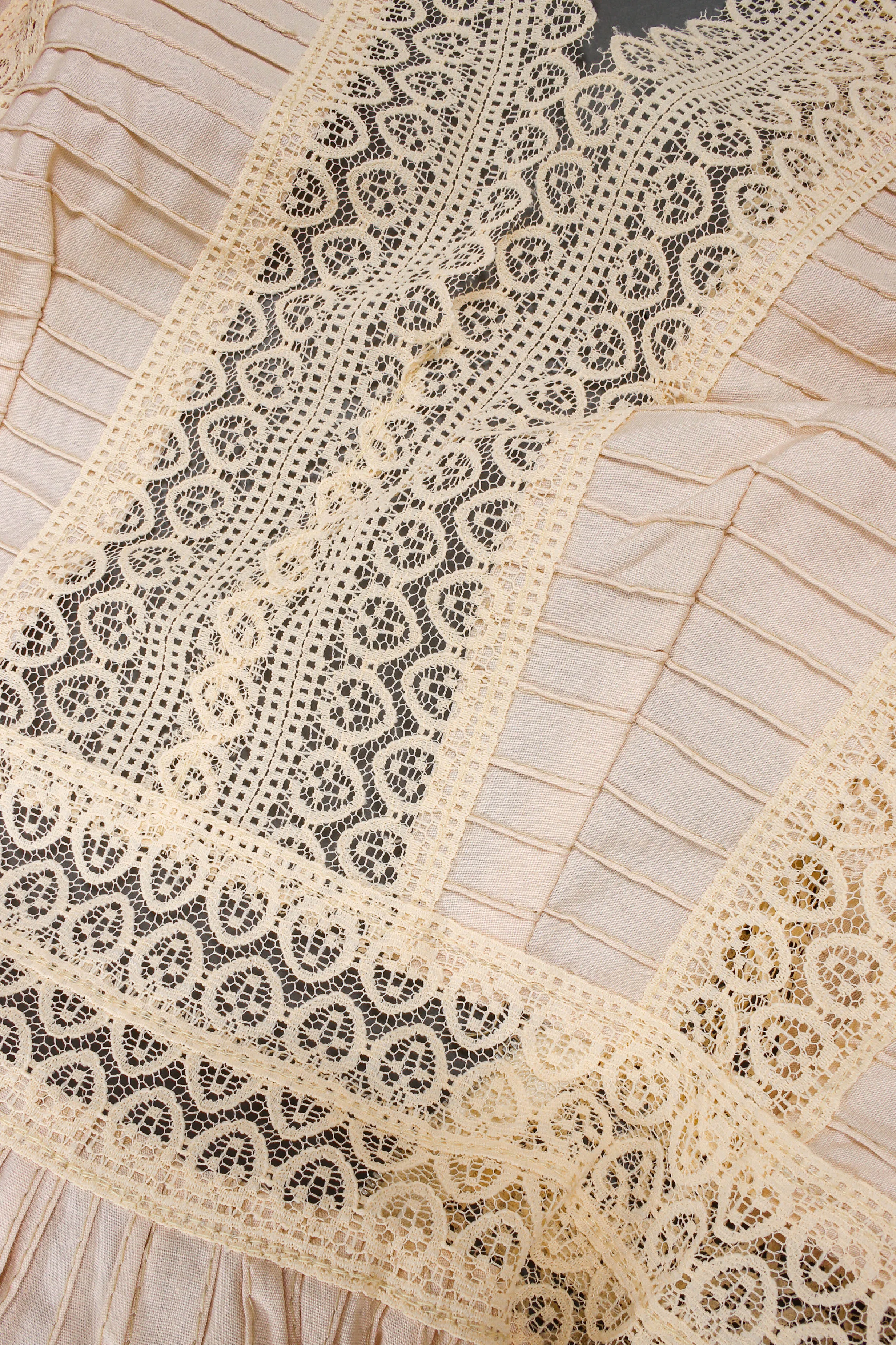Lace Pintuck Prairie Dress