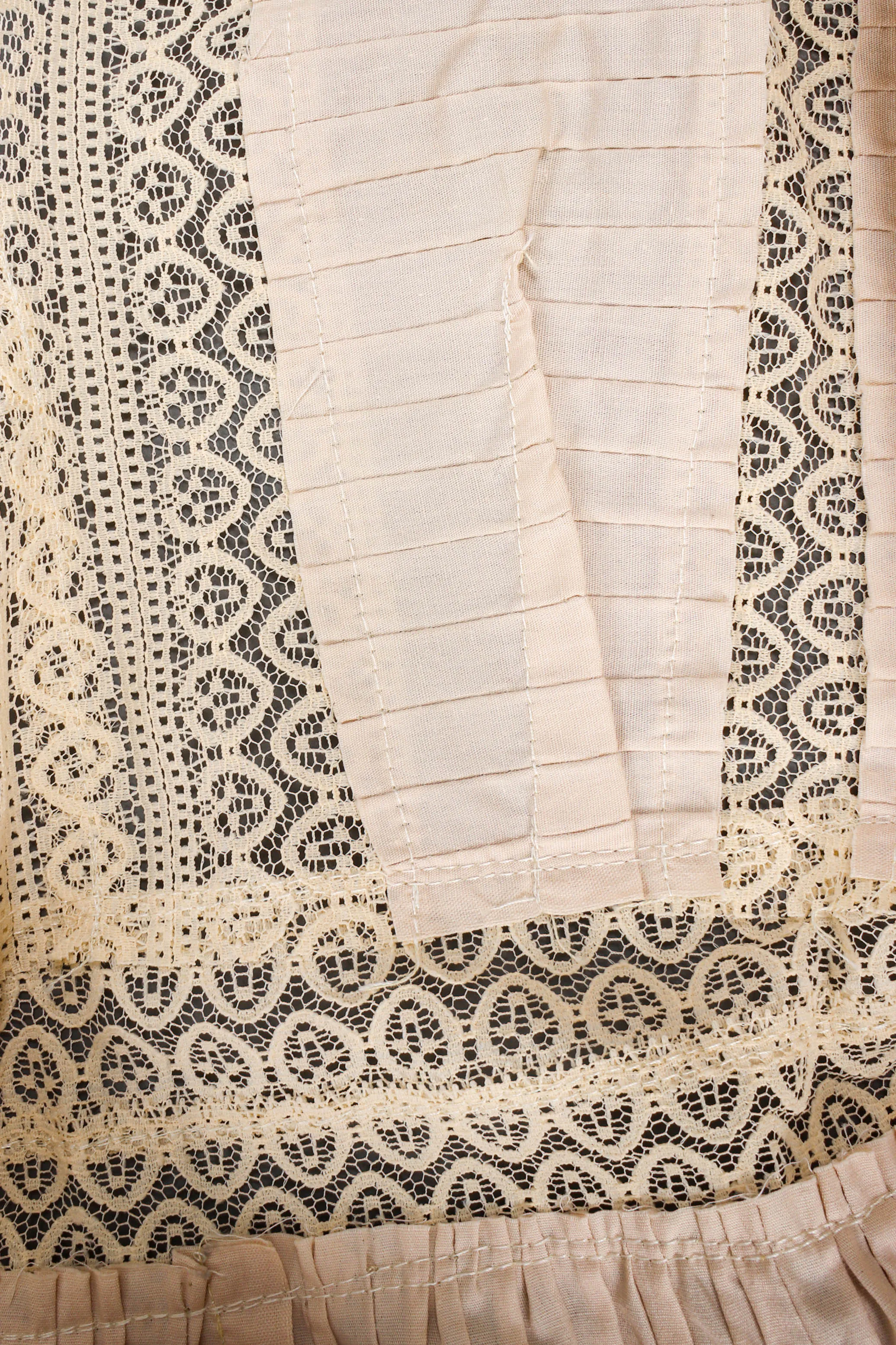 Lace Pintuck Prairie Dress