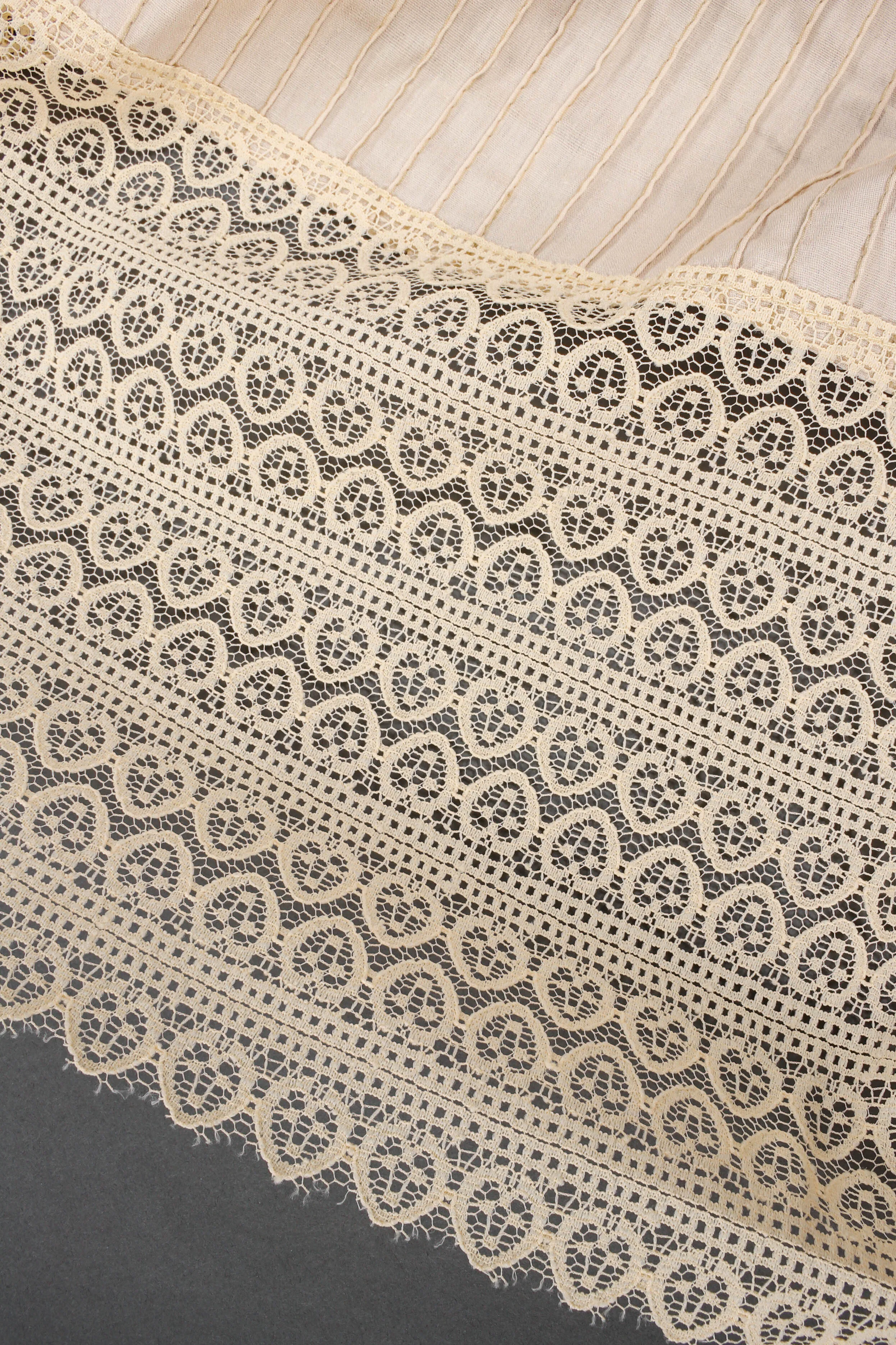 Lace Pintuck Prairie Dress