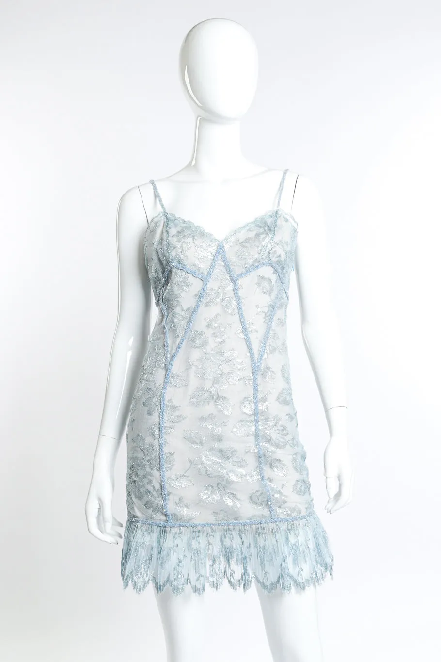 Lace Ruffle Mini Dress