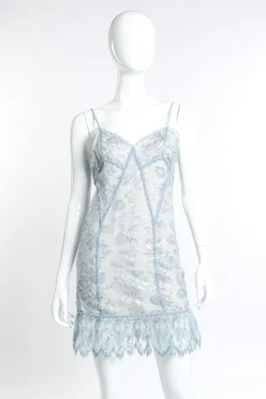 Lace Ruffle Mini Dress