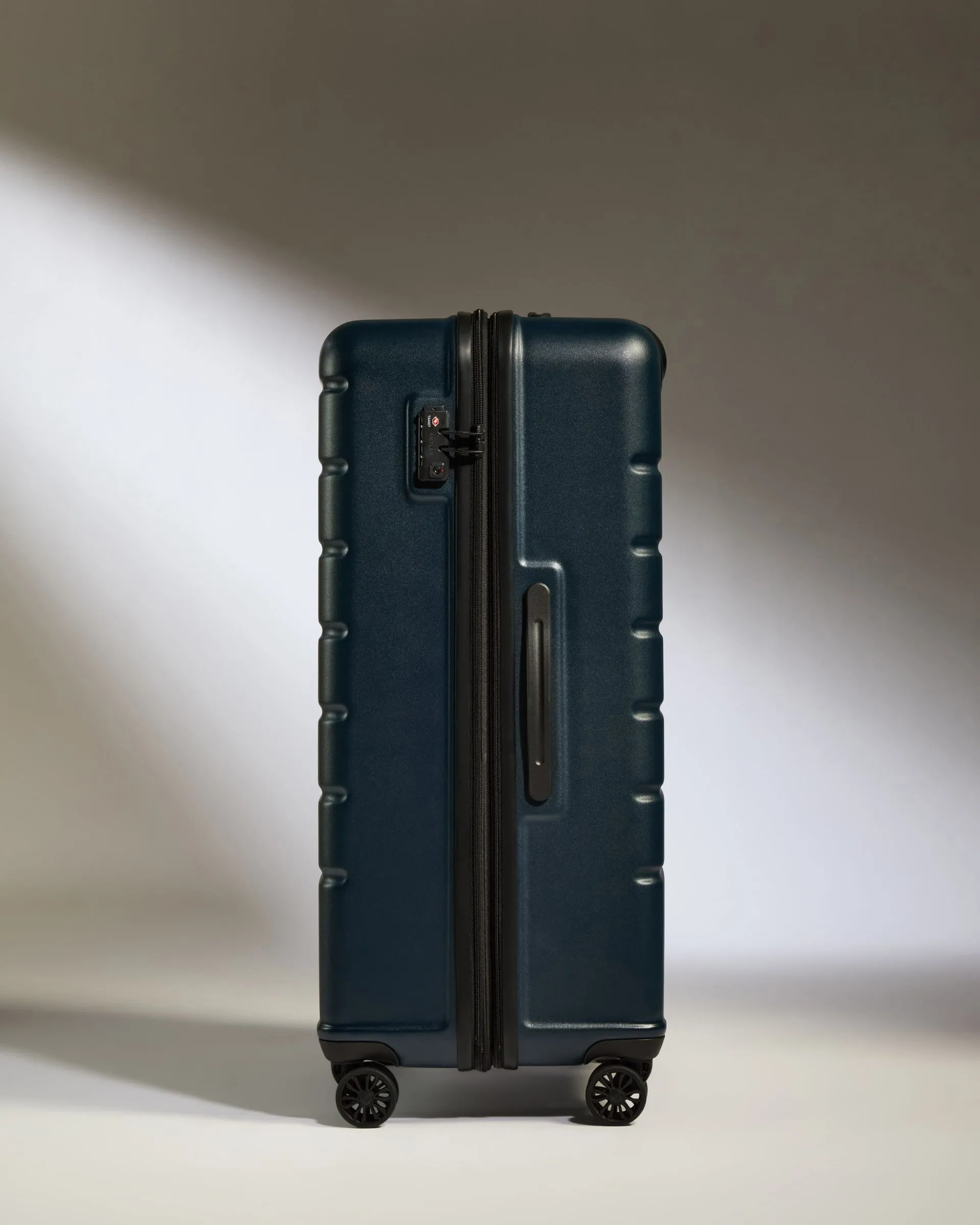 Large Suitcase in Midnight Blue - Logo