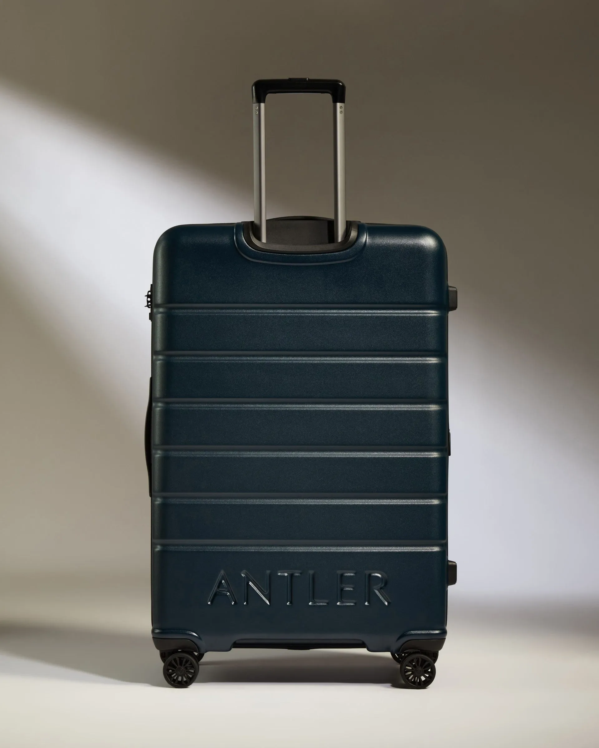 Large Suitcase in Midnight Blue - Logo