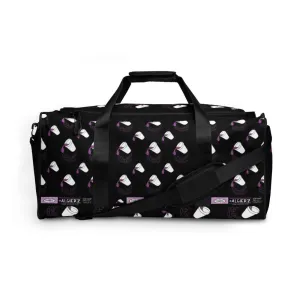Leaning (Foam Cup) Repeating Design - Black Duffle Bag