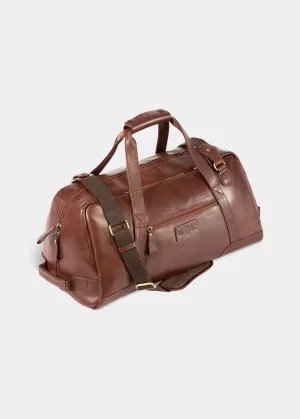 Leather Travel Bag In Oak