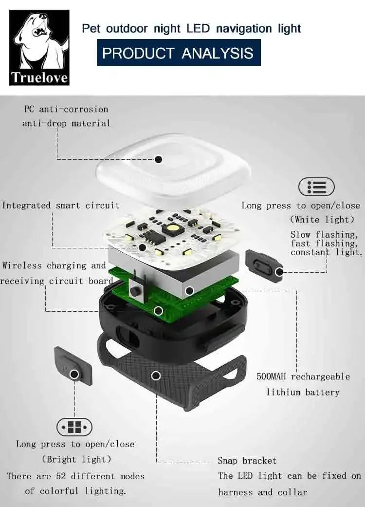 LED Light Pet Harness