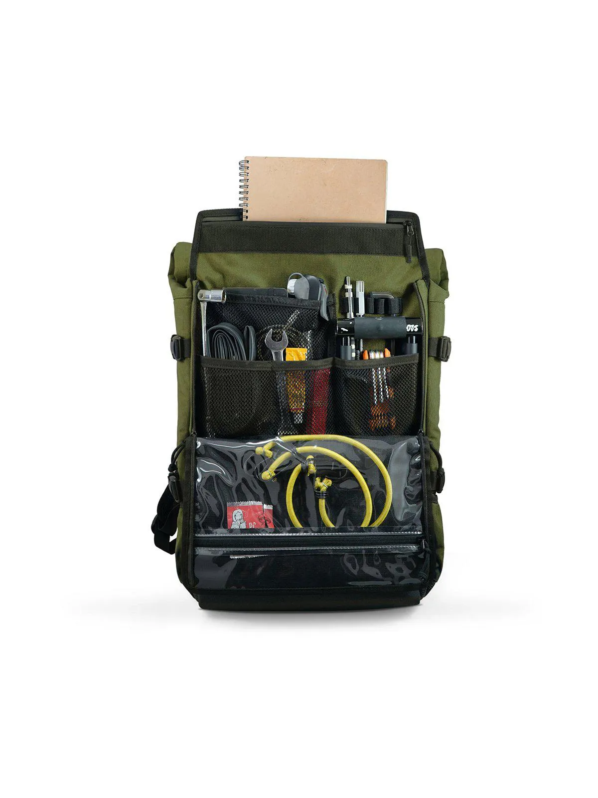 Life Behind Bars The Peloton Rolltop Backpack 30-42L Olive