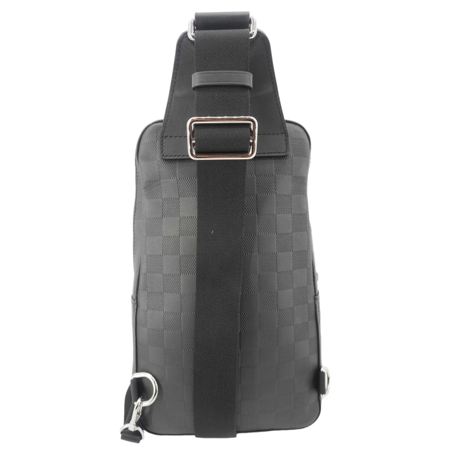 LOUIS VUITTON Avenue Sling Damier Infini Leather Backpack Bag Black