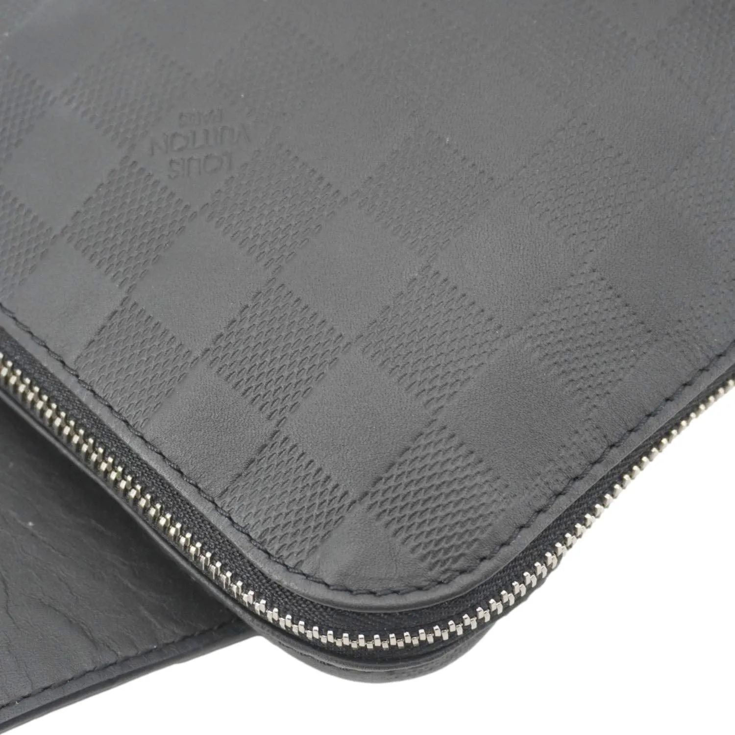 LOUIS VUITTON Avenue Sling Damier Infini Leather Backpack Bag Black
