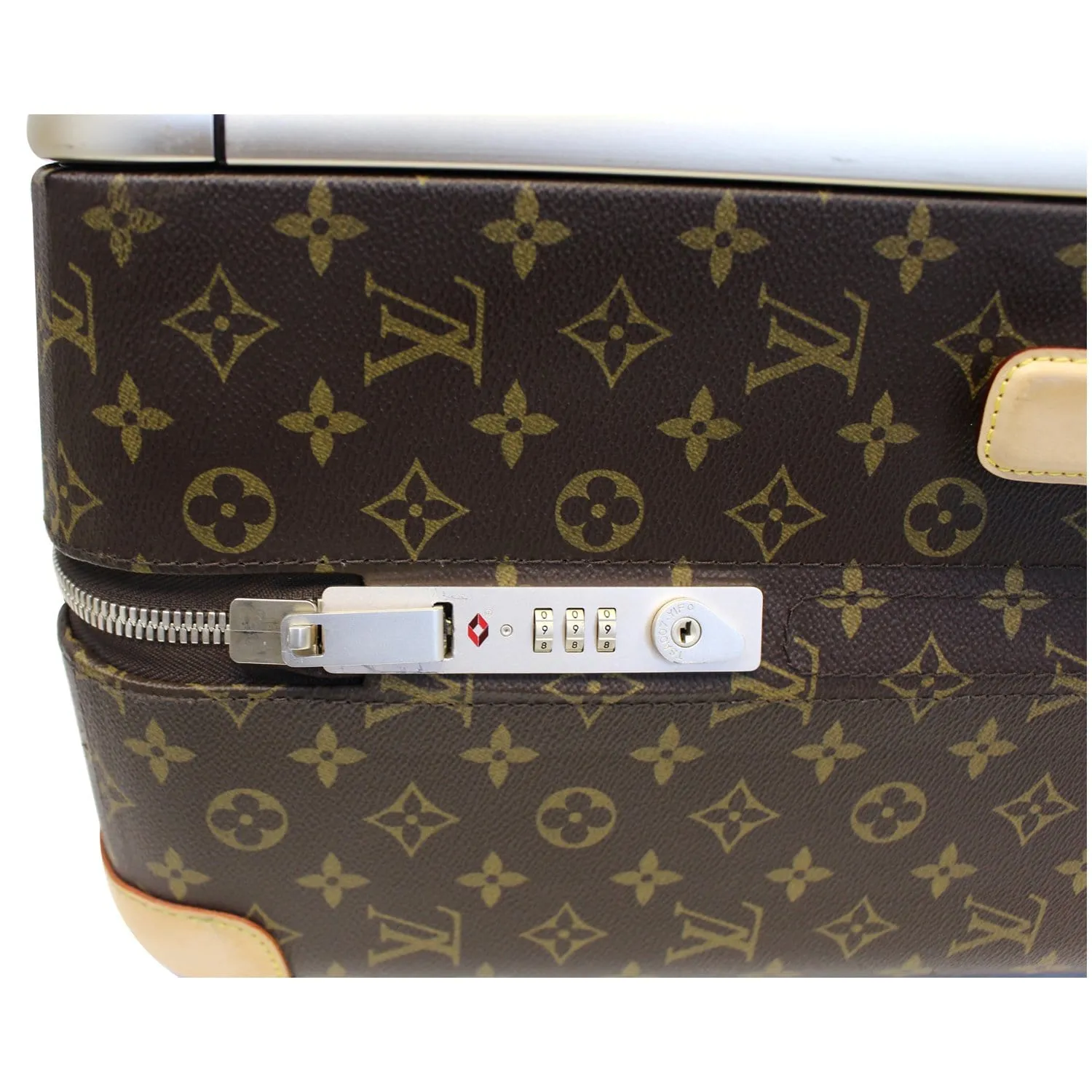 LOUIS VUITTON Horizon 55 Monogram Canvas Rolling Suitcase Brown