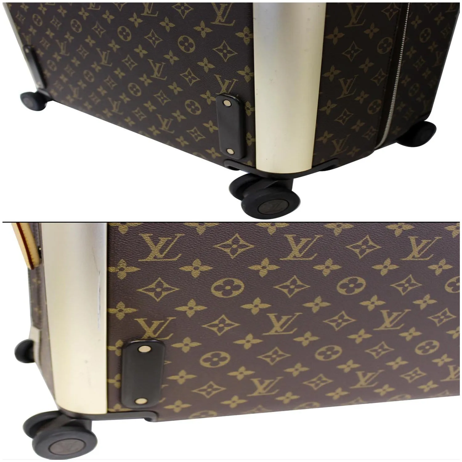 LOUIS VUITTON Horizon 55 Monogram Canvas Rolling Suitcase Brown