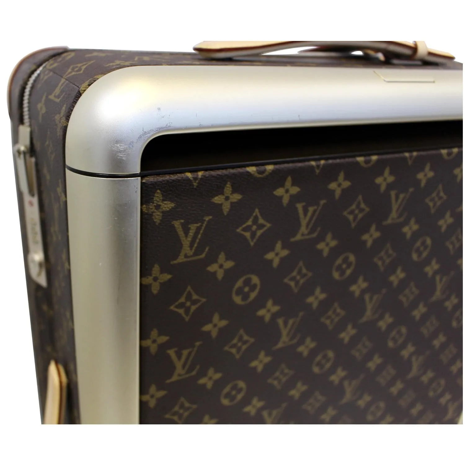 LOUIS VUITTON Horizon 55 Monogram Canvas Rolling Suitcase Brown