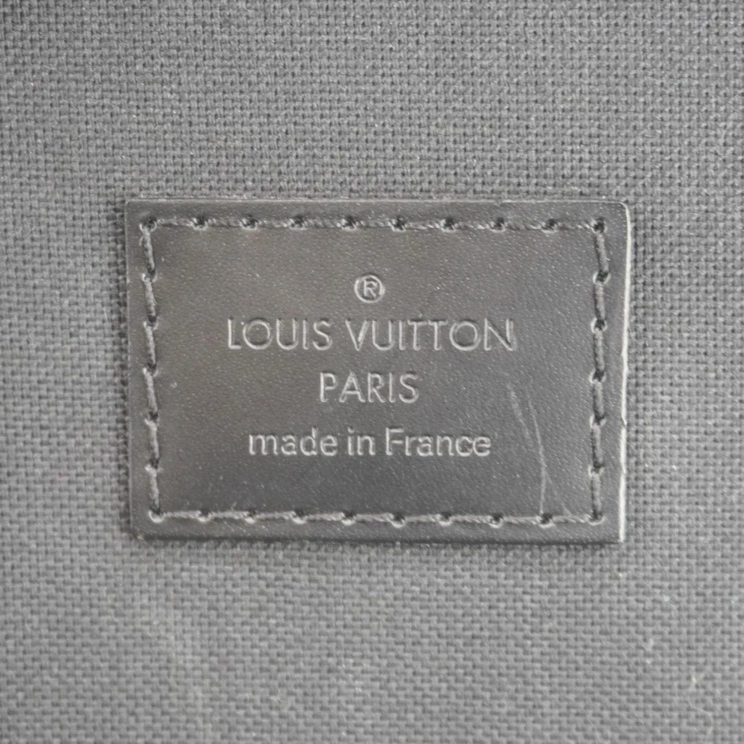 LOUIS VUITTON Michael Damier Graphite Canvas Backpack Bag Black