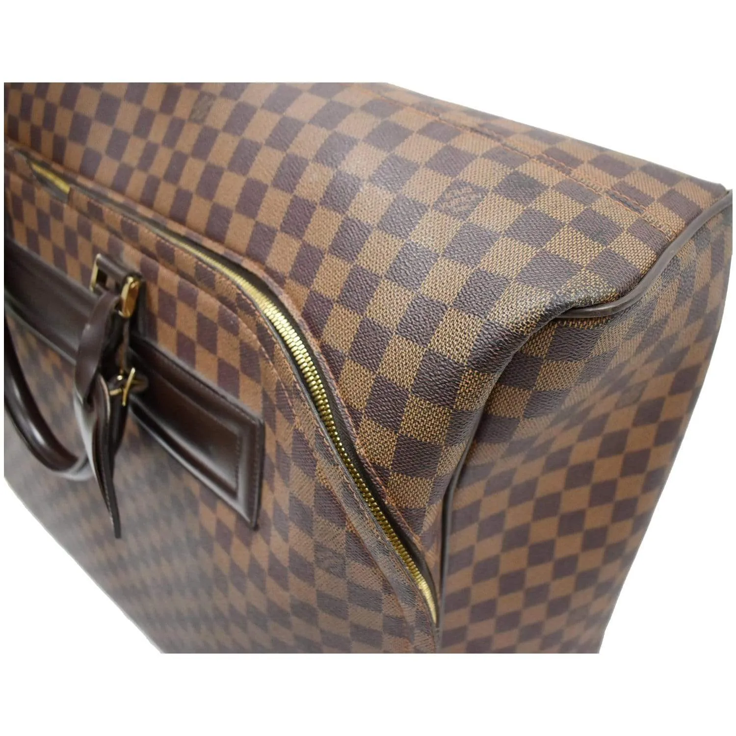 LOUIS VUITTON Nolita GM Damier Ebene Suitcase Travel Bag Brown