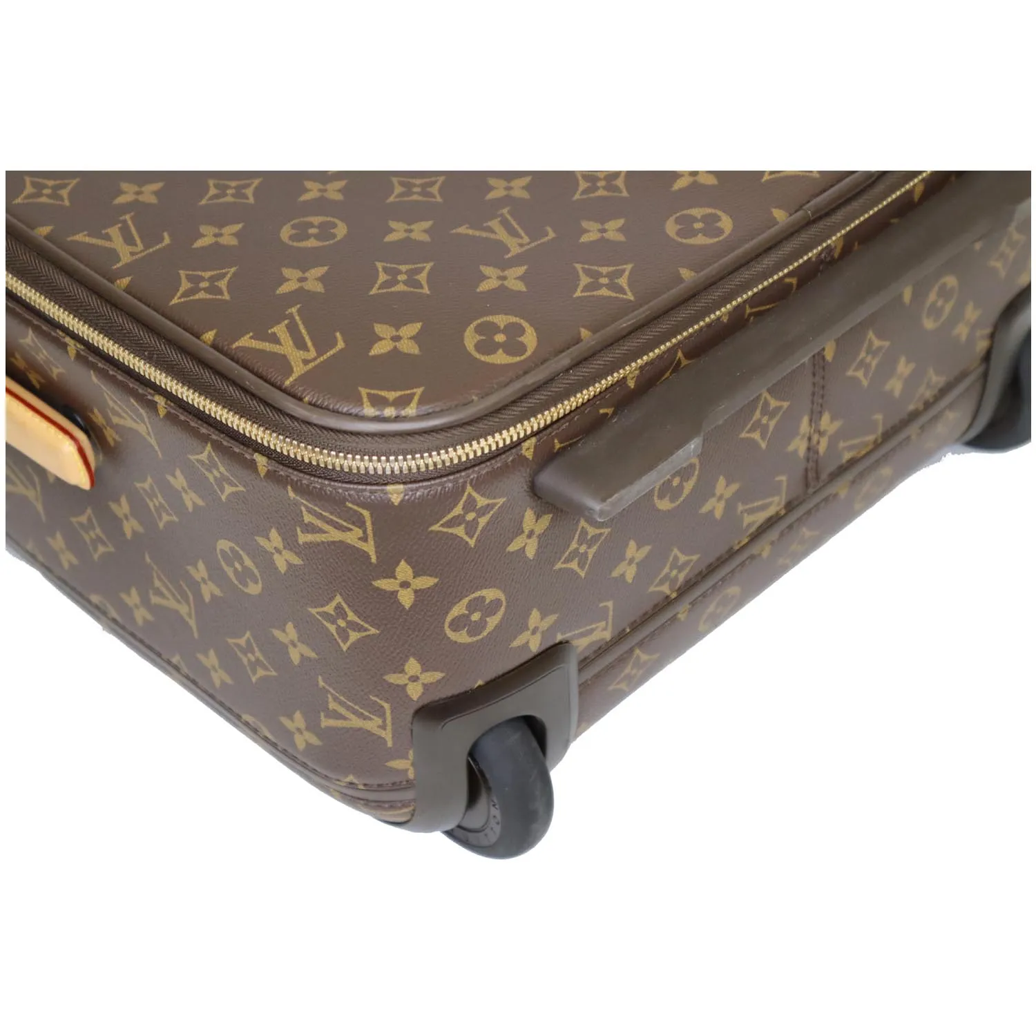 LOUIS VUITTON Pegase 55 Monogram Canvas Business Suitcase Travel Bag Brown