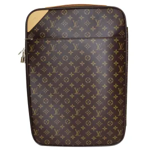 LOUIS VUITTON Pegase 55 Monogram Canvas Business Suitcase Travel Bag Brown