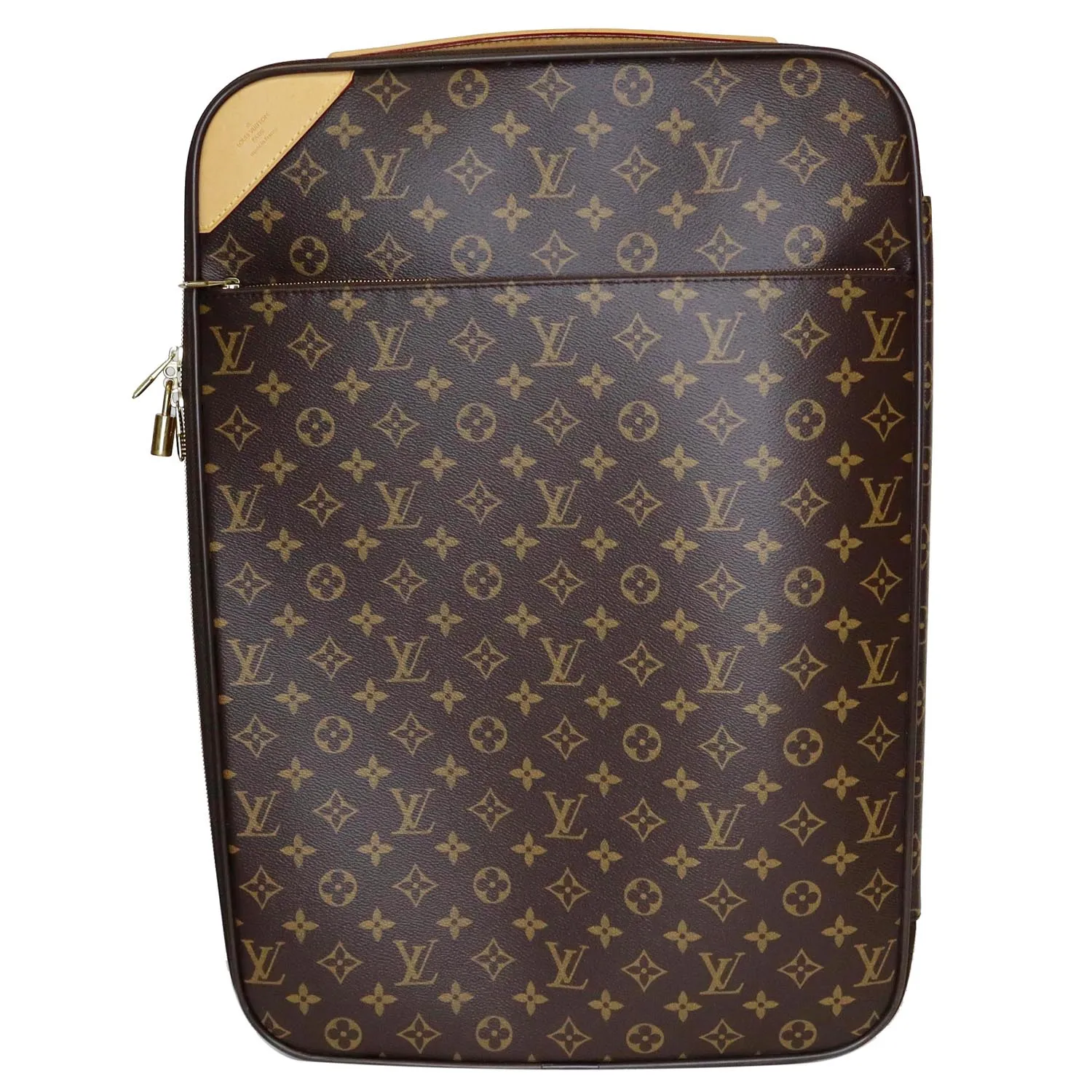 LOUIS VUITTON Pegase 55 Monogram Canvas Business Suitcase Travel Bag Brown