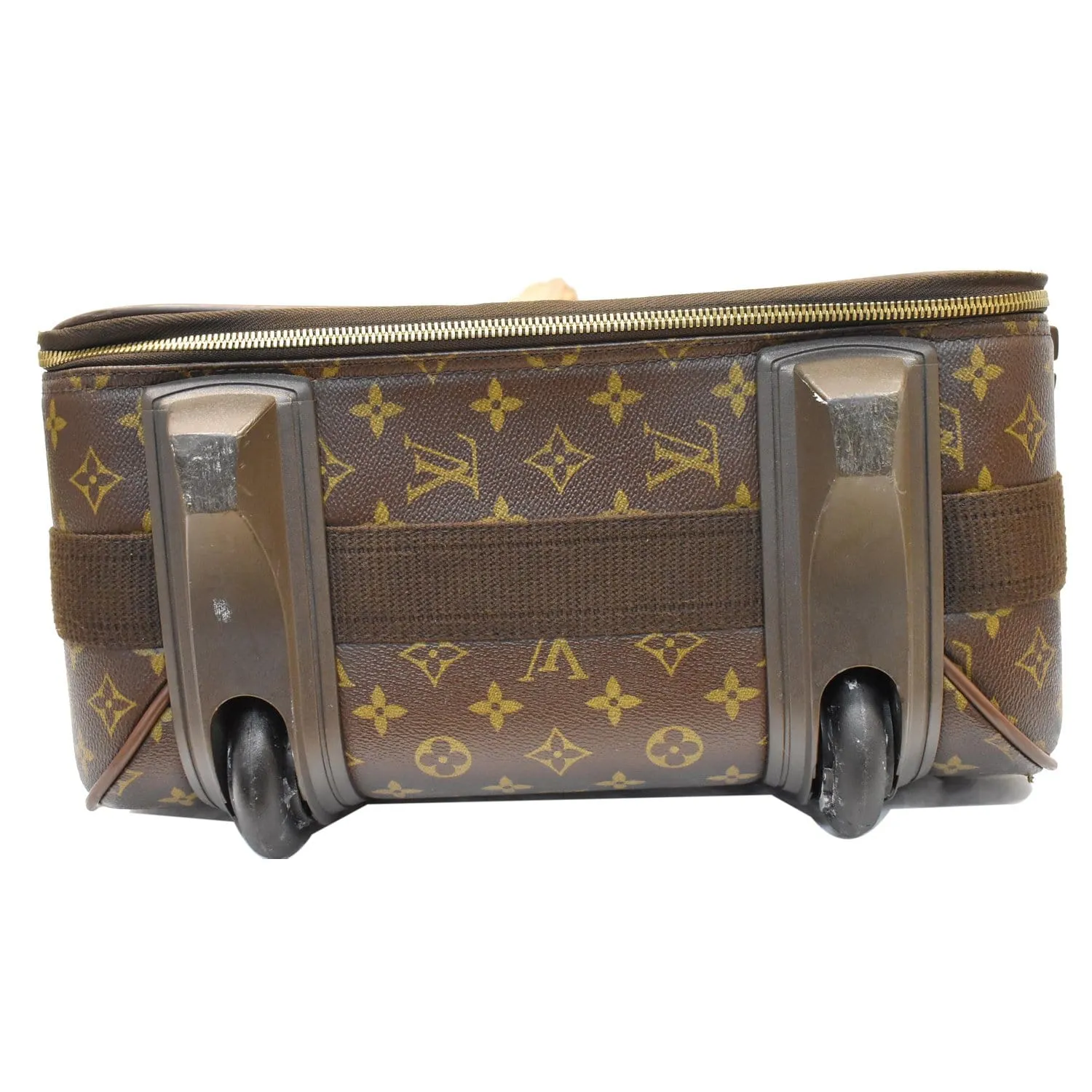 LOUIS VUITTON Pegase 55 Monogram Canvas Suitcase Travel Bag Brown