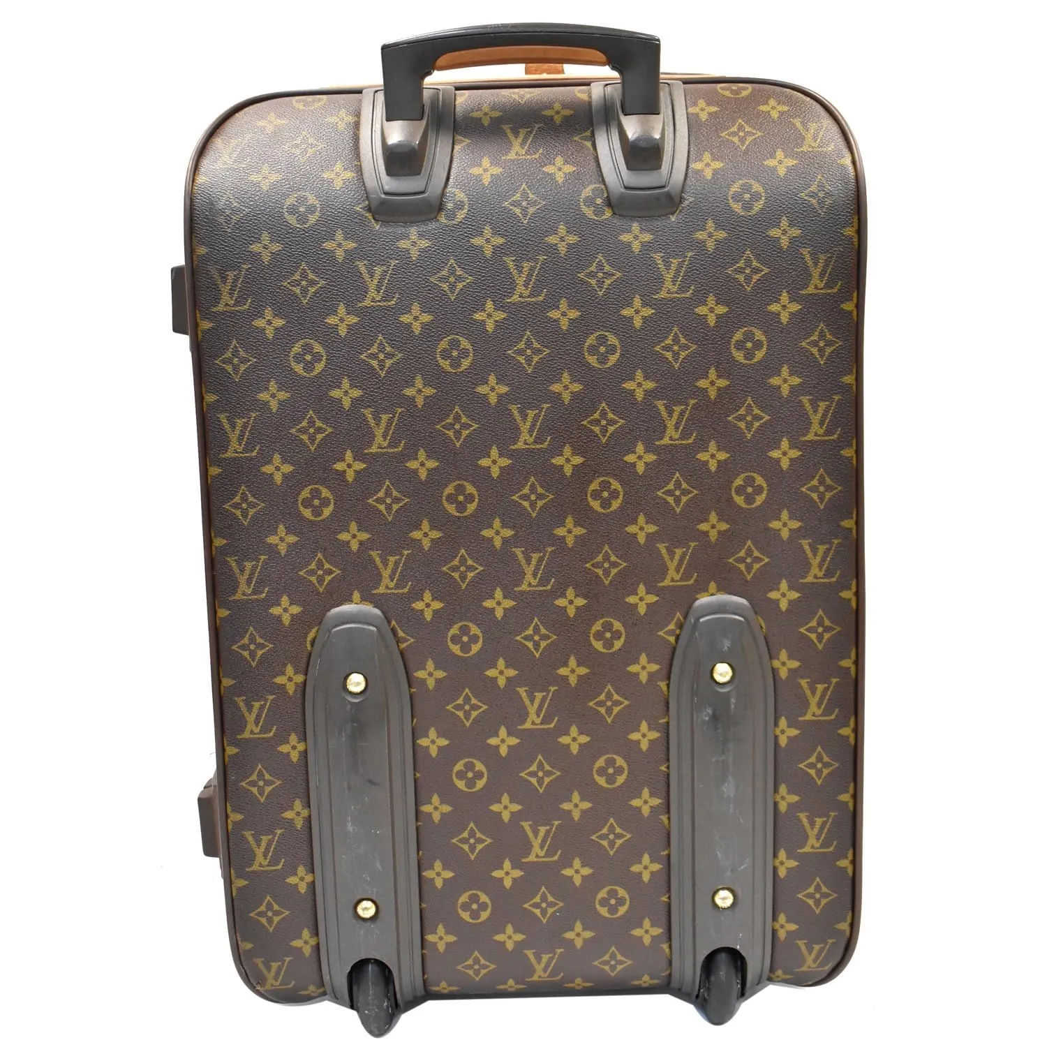 LOUIS VUITTON Pegase 55 Monogram Canvas Suitcase Travel Bag Brown