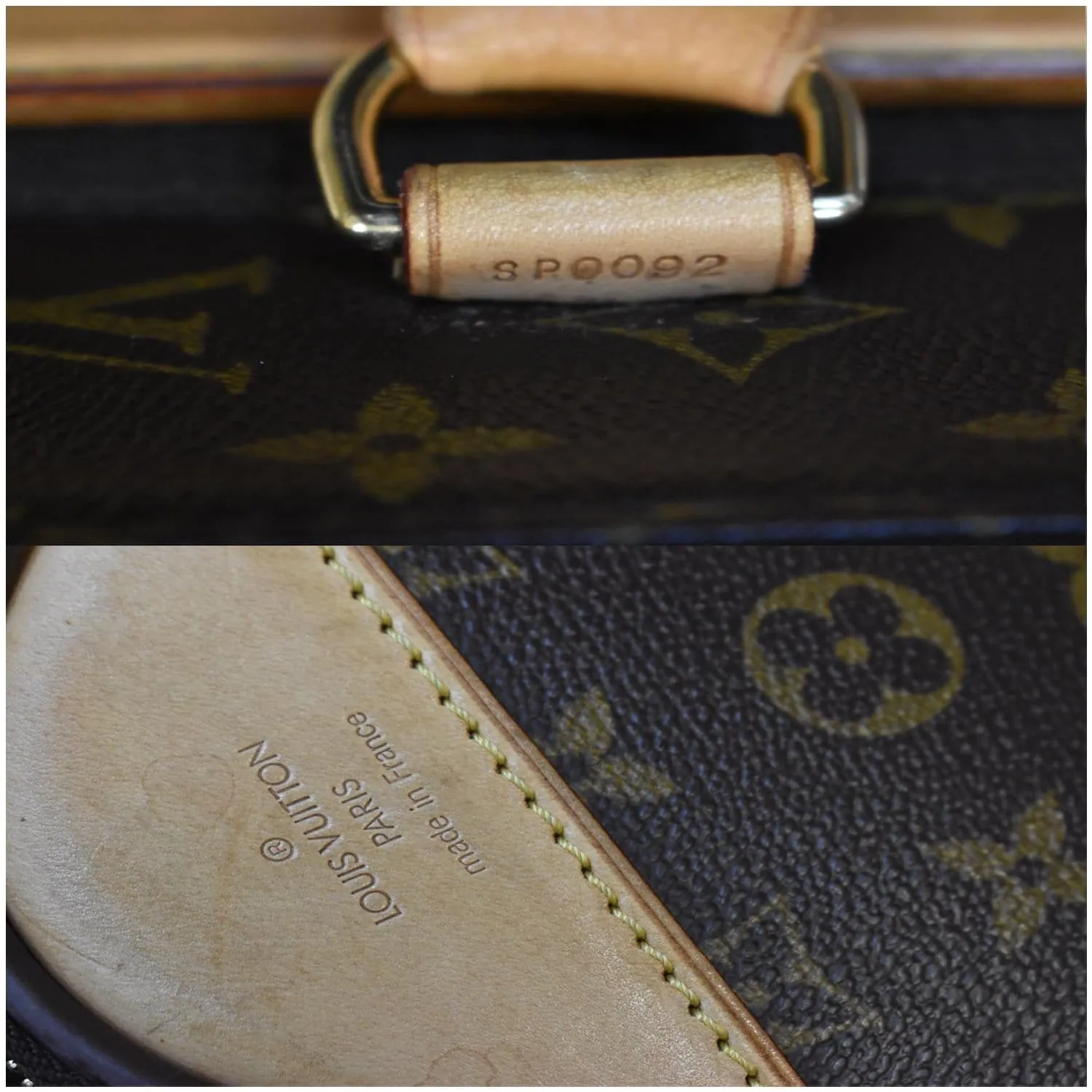LOUIS VUITTON Pegase 55 Monogram Canvas Suitcase Travel Bag Brown