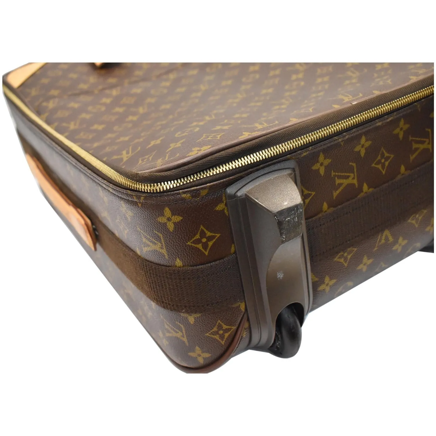 LOUIS VUITTON Pegase 55 Monogram Canvas Suitcase Travel Bag Brown