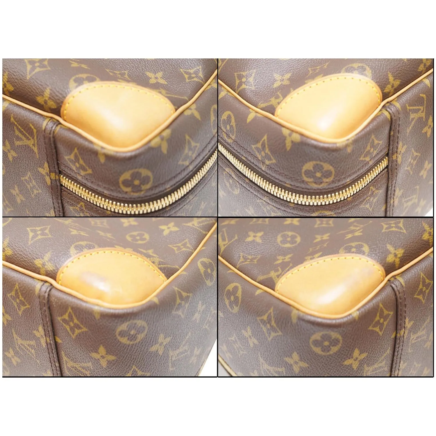 LOUIS VUITTON Sirius 50 Monogram Canvas Suitcase Travel Bag Brown