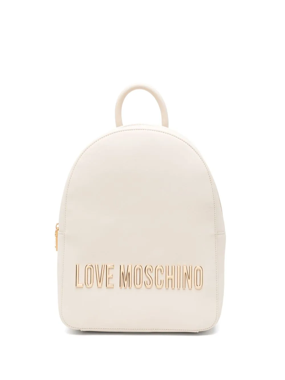 Älskar moschino elfenben ryggsäck med blixtfickor