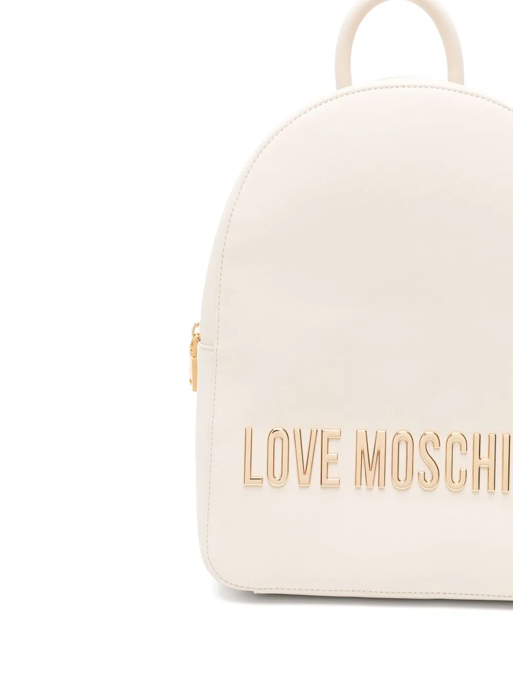 Älskar moschino elfenben ryggsäck med blixtfickor