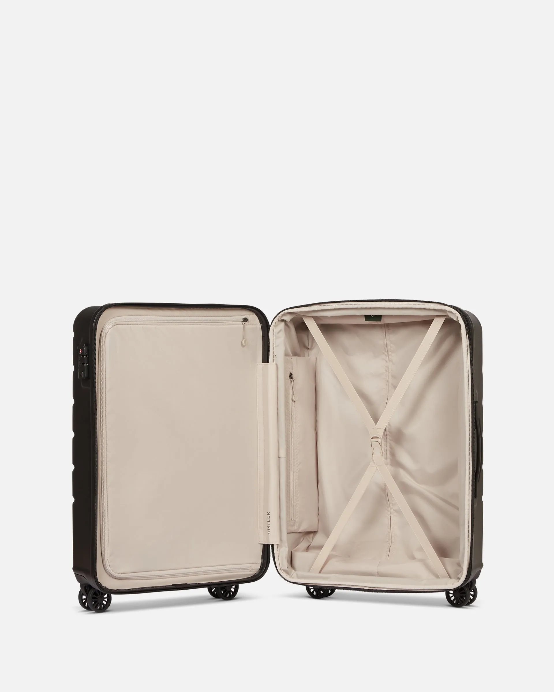 Medium Luggage in Black - Logo