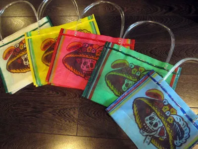 Mexican Market Bags: Catrina Mesh Market Bag with Long Handles