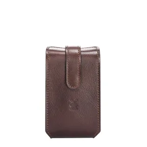 MÜHLE Brown Leather Travel Razor & Shaving Brush Case
