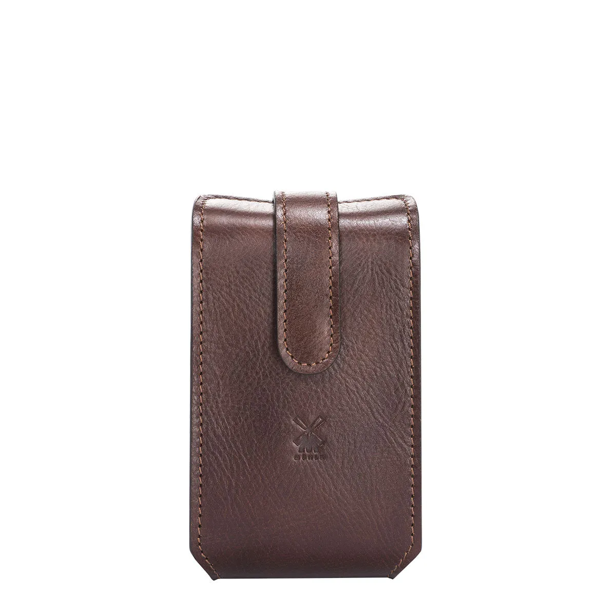 MÜHLE Brown Leather Travel Razor & Shaving Brush Case