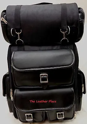 MOTORCYCLE SISSY TRAVEL BAR BAGS PLAIN BAG BACK PACK TRAVEL LUGGAGE ALL NEW