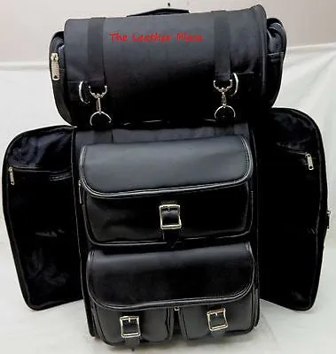 MOTORCYCLE SISSY TRAVEL BAR BAGS PLAIN BAG BACK PACK TRAVEL LUGGAGE ALL NEW