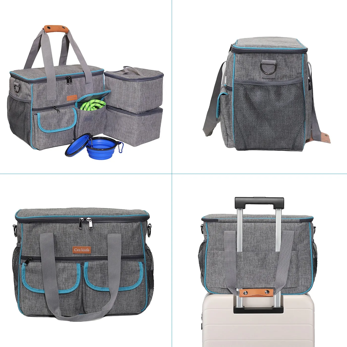 Multi-Function Pet Food Container Bag