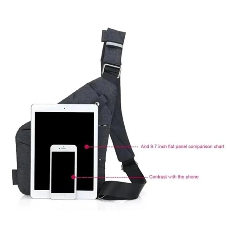 New Dark Gray Casual Nylon Cross body Bags Shoulder Bag