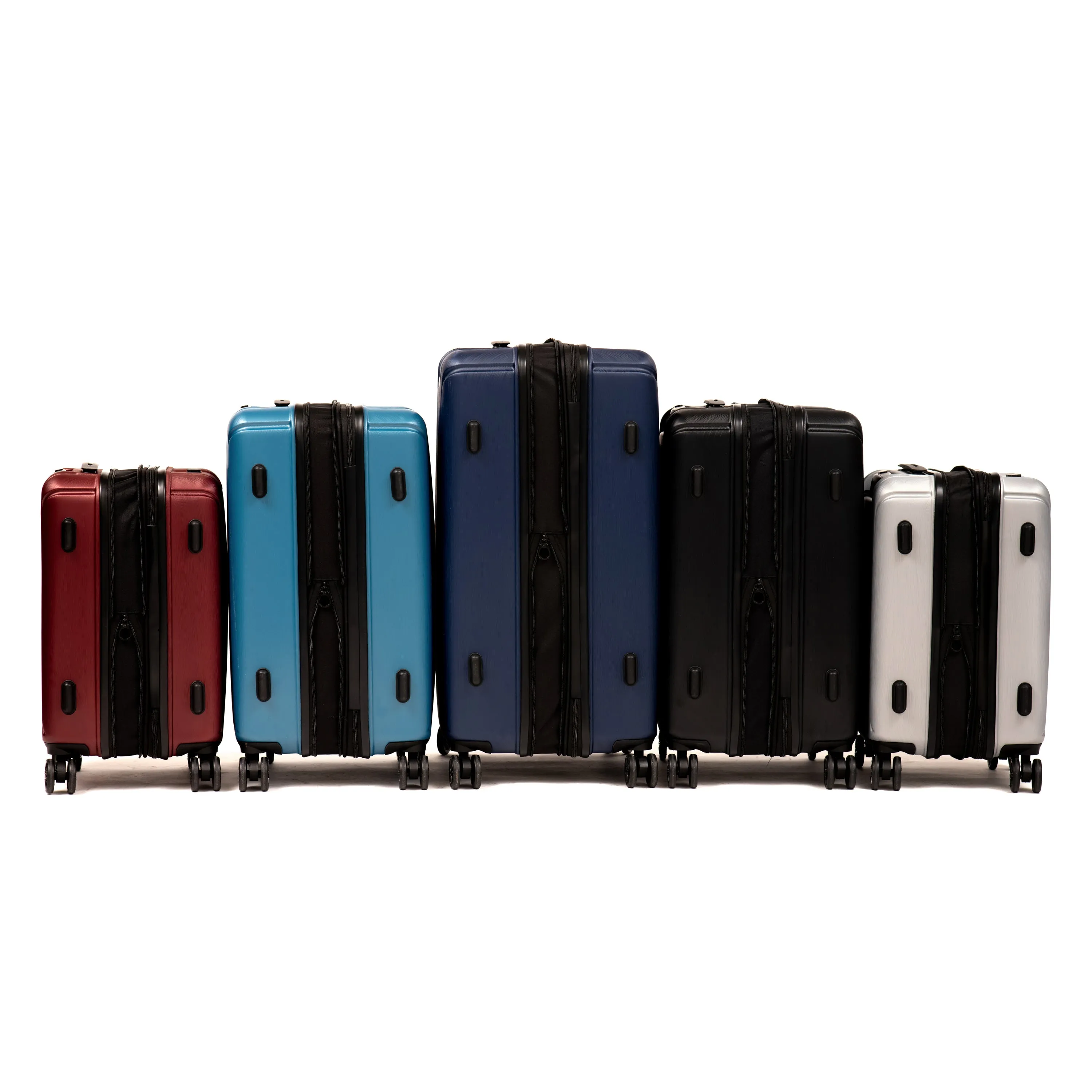 NEW YORK 3 Piece Set (20"/24"/28") 4-Wheel Luggage Set   2 packing cubes
