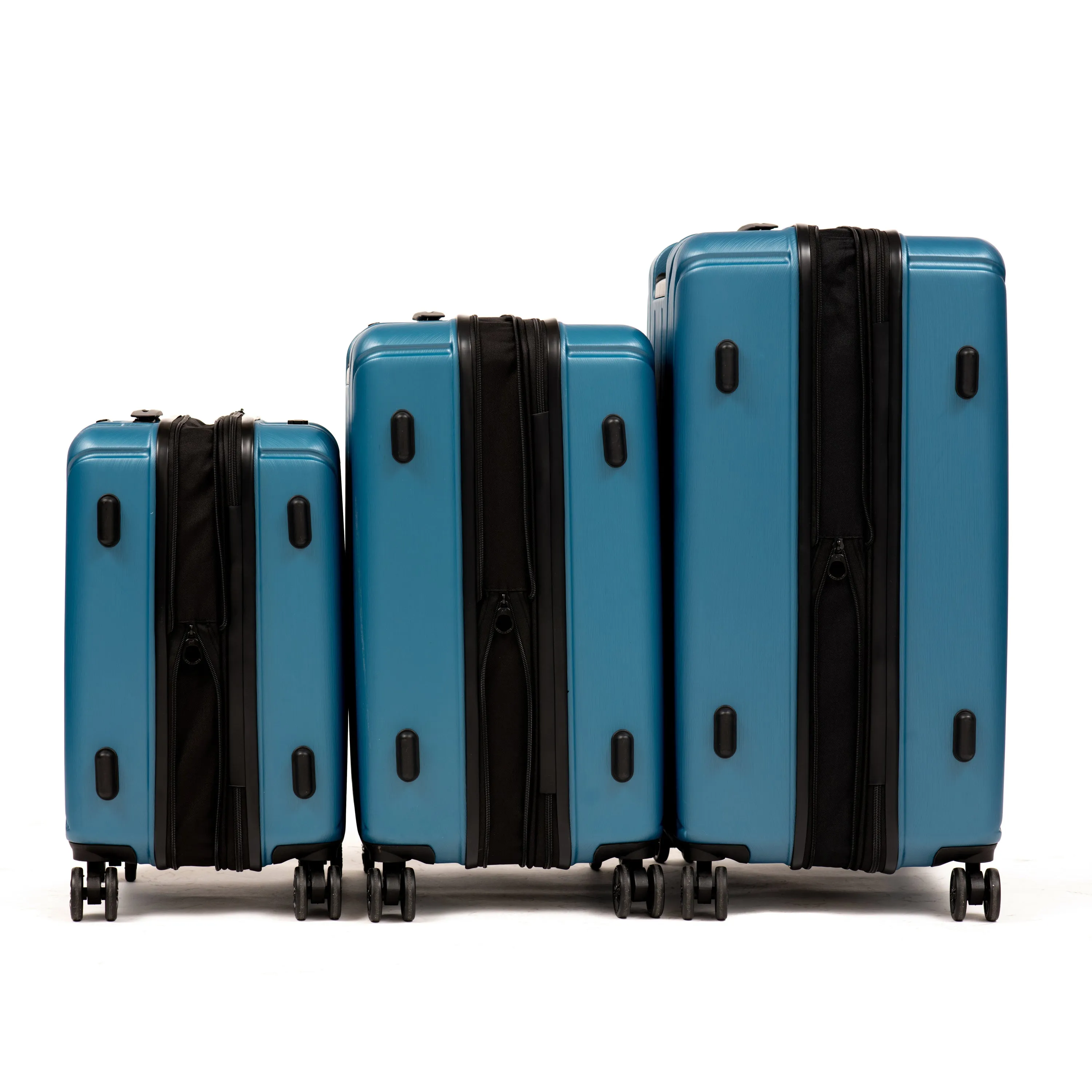 NEW YORK 3 Piece Set (20"/24"/28") 4-Wheel Luggage Set   2 packing cubes