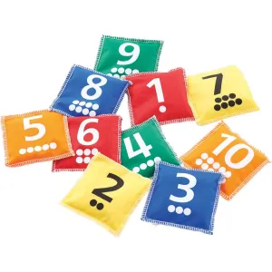 Number and Dot Bean Bags pk 10