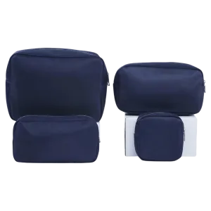 Nylon Cosmetic Bags in Navy