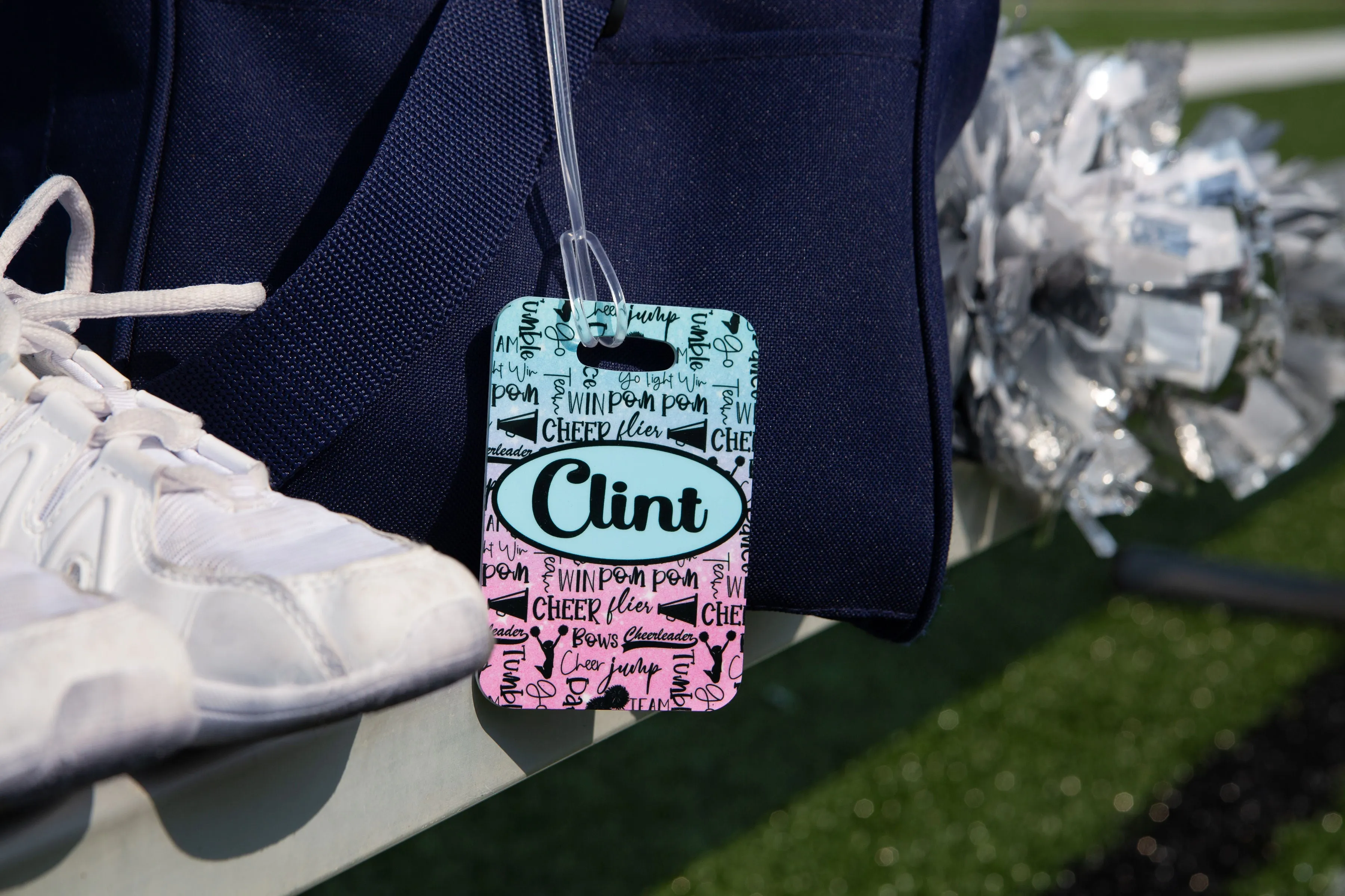 Personalized Cheer Bag Tag Gift for Cheerleader