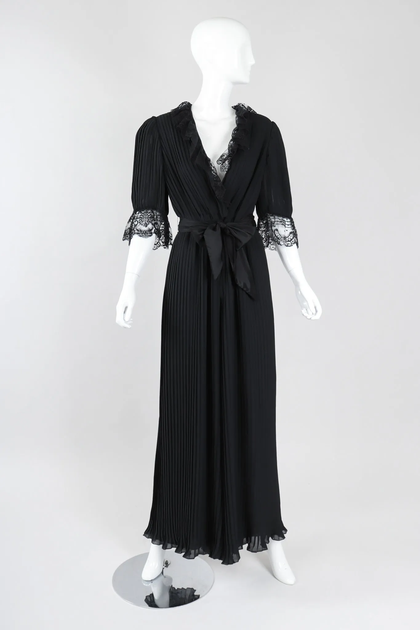 Pleated Negligée Jumpsuit
