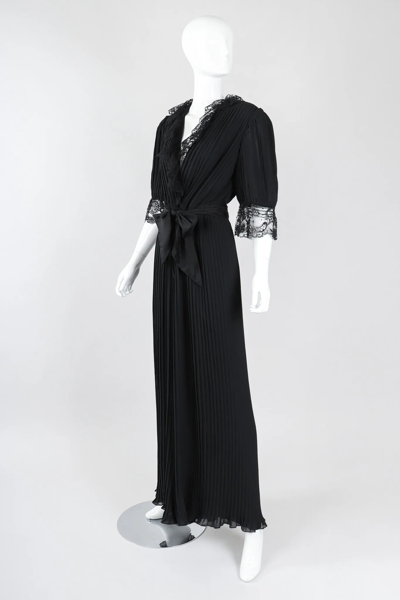 Pleated Negligée Jumpsuit