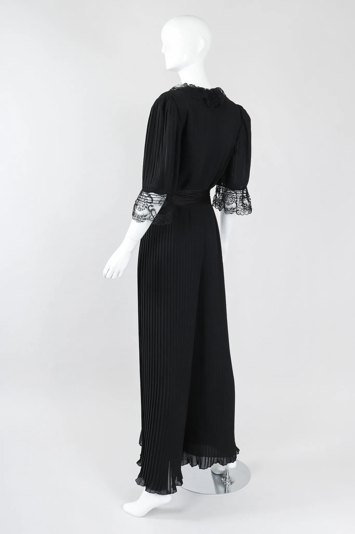 Pleated Negligée Jumpsuit